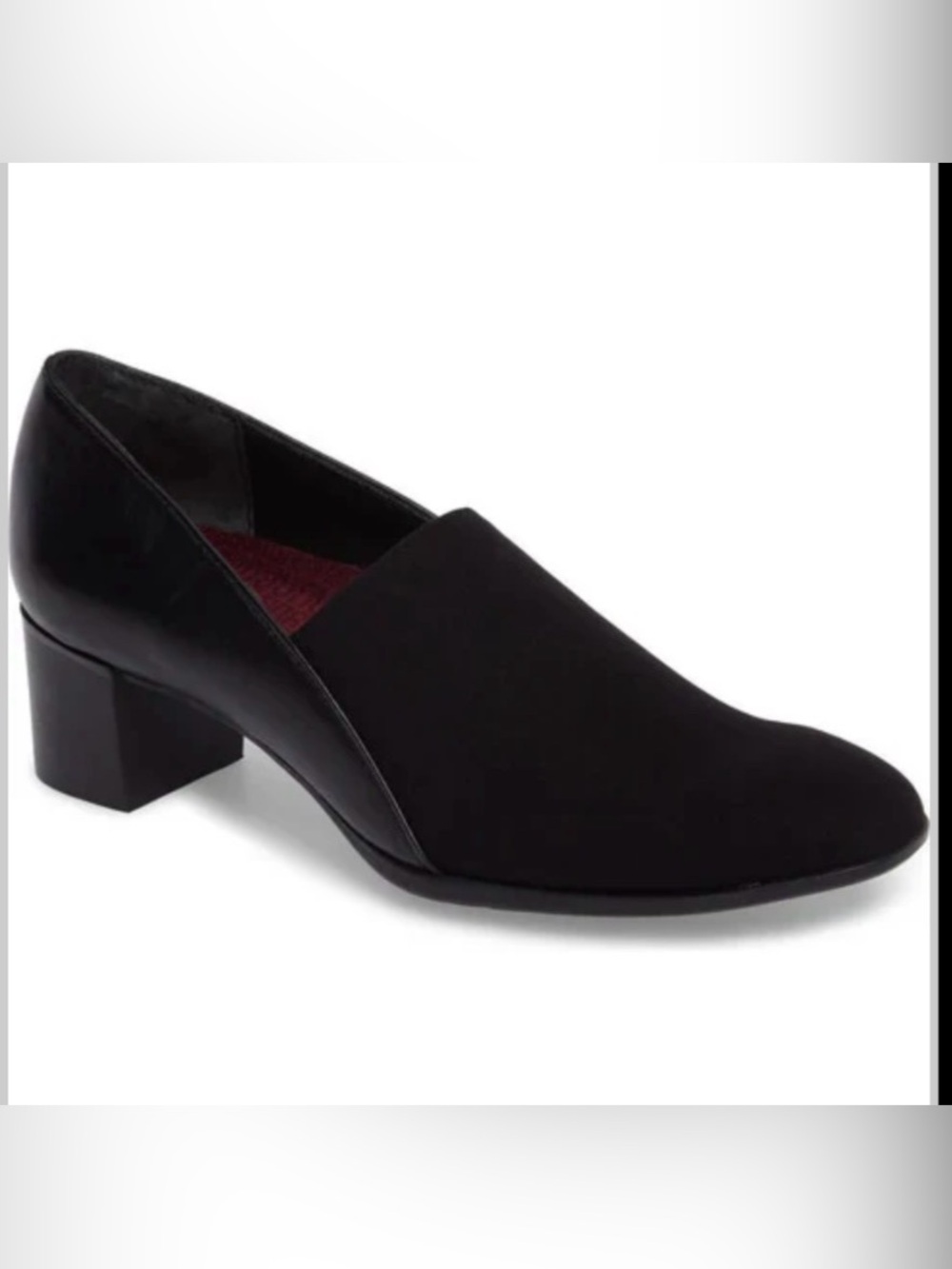 Munro Billee Loafer 9 Kitten Block Heel Quiet Luxury Workwear office winter